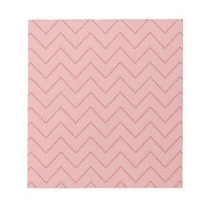 Bloc-note Coral Pink Chevron