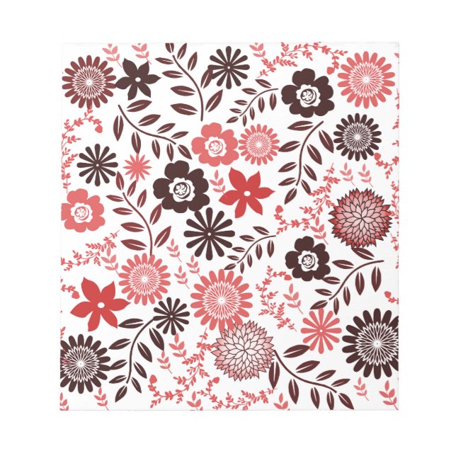 Bloc-note Coral red and brown (Devant)