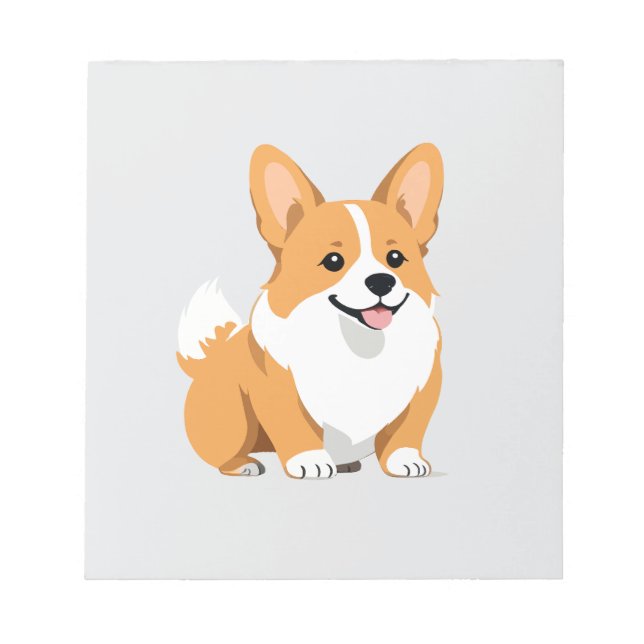 Bloc-note Corgi Vector Art Animal Moderne Urban Graphisme An (Devant)