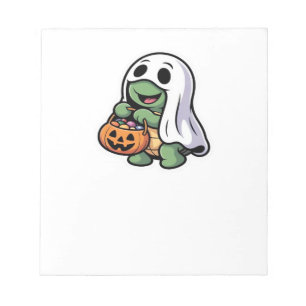 Bloc-note Costume de fantôme de tortue mignon � T-shirt clas