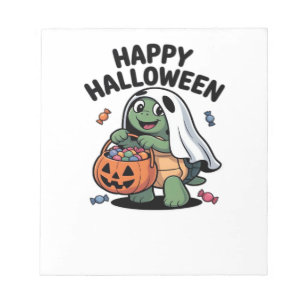 Bloc-note Costume de fantôme de tortue mignon � T-shirt clas