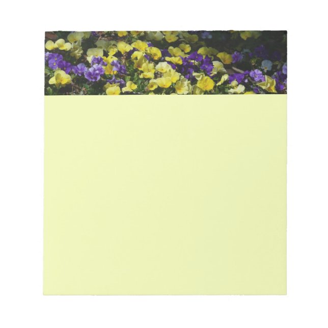 Bloc-note Coteau de panneaux violets et jaunes (Devant)