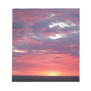 Bloc-note coucher de soleil