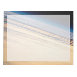 Bloc-note Coucher De Soleil Orbital Au Large De La Basse Cal