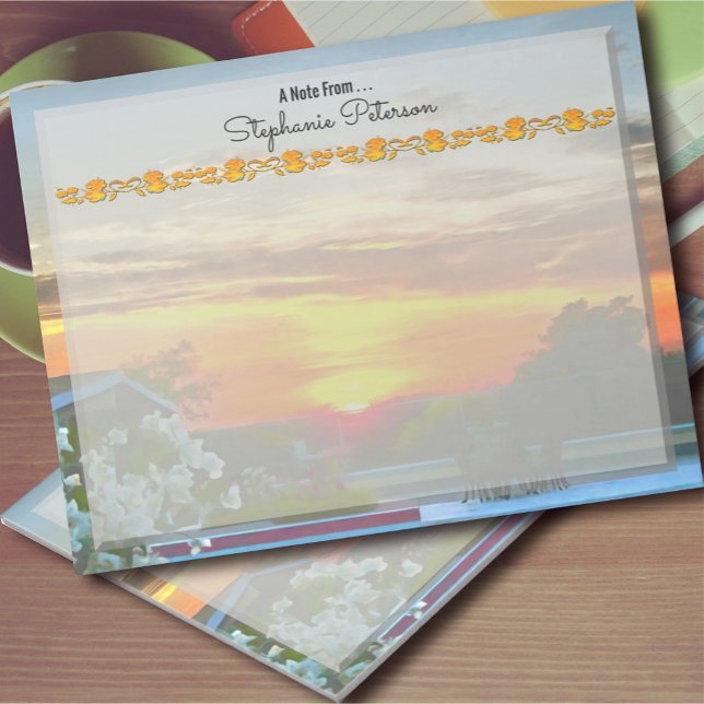 Bloc-note Coucher de soleil sur le toit 2295 (Créateur téléchargé)