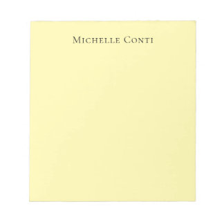 Bloc-note Couleur crème Minimaliste Plain Élégant