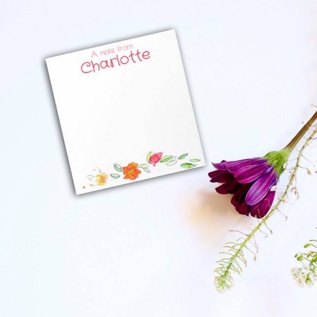 Bloc-note Couleur fleur sauvage orange rustique (Créateur téléchargé)