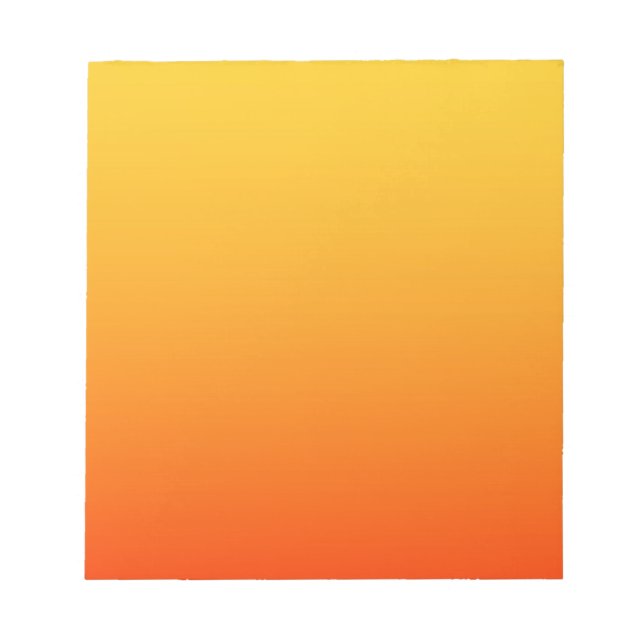 Bloc-note Couleur Orange Jaune (Devant)