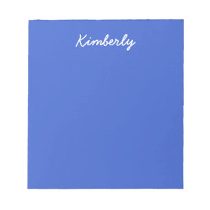 Bloc-note Couleur solide bleue royale