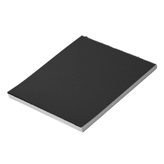 Bloc-note Couleur solide noire pure (Tourné)
