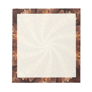 Bloc-note Couleurs chaudes, Abstrait moderne Motif d'art fra