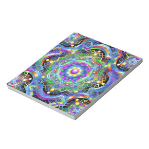 Bloc-note Couleurs psychédéliques Universe Mandala