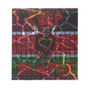 Bloc-note Couleurs rasta