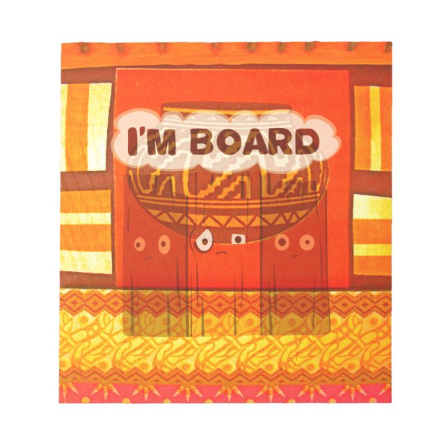 Bloc-note Couleurs traditionnelles d'Afrique rouge dorée Imp (Devant)