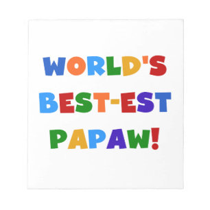 Bloc-note Couleurs vives Meilleures t-shirts et cadeaux Papa