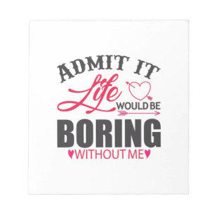 Bloc-note Couple Art Admet It Life