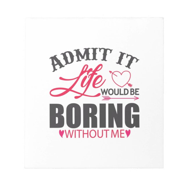 Bloc-note Couple Art Admet It Life (Devant)