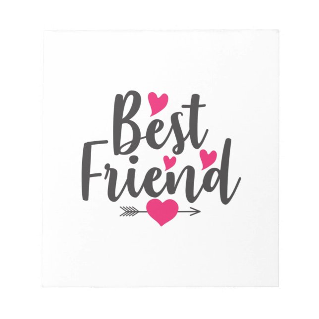 Bloc-note Couple Art Heart Best Friend (Devant)
