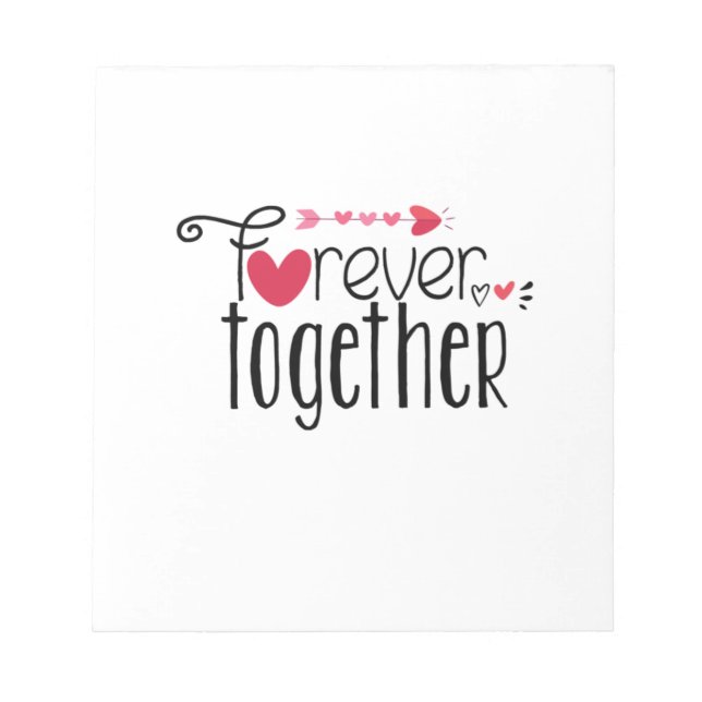 Bloc-note Couple Cadeau Forever Ensemble (Devant)