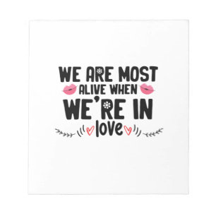 Bloc-note Couple Cadeau Nous Sommes Dans L'Amour