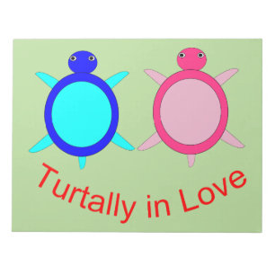 Bloc-note Couple de tortue mignonne