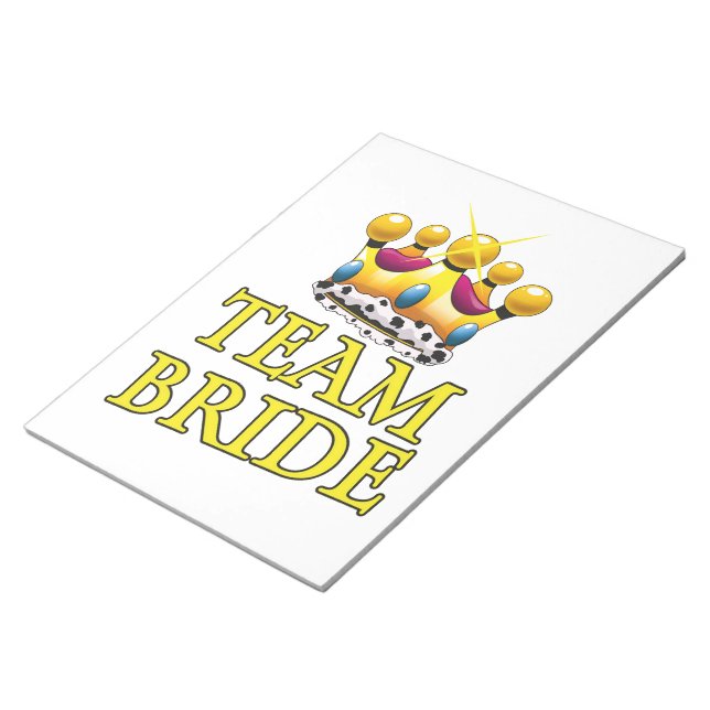 Bloc-note Couronne de mariée Team Bride (Incliné)
