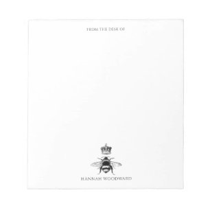 Bloc-note Couronne de reine abeille de la part de personnali