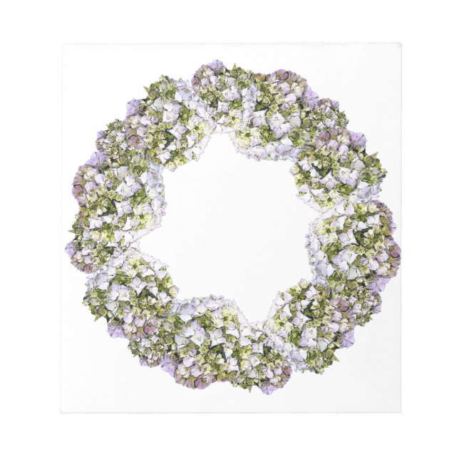 Bloc-note Couronne d'Hydrangea (Devant)