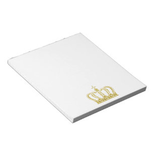 Bloc-note Couronne d'or + vos idées