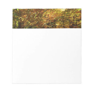 Bloc-note Couvert de feuilles d'automne II Photographie d'au