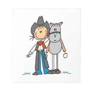 Bloc-note Cowgirl avec T-shirts et cadeaux de cheval