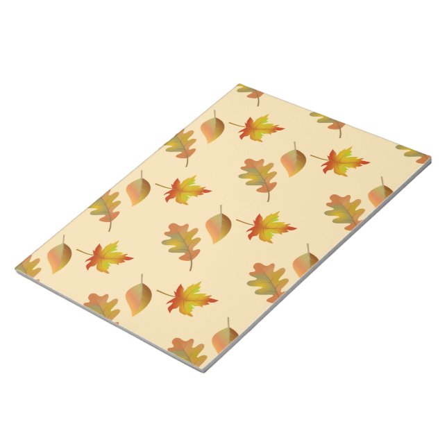 Bloc-note Cozy autumn maple leaves oak leaves (Incliné)