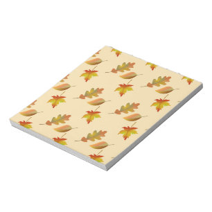 Bloc-note Cozy autumn maple leaves oak leaves