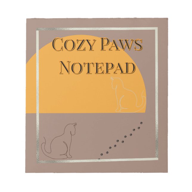 Bloc-note Cozy Paws Notepad (Devant)