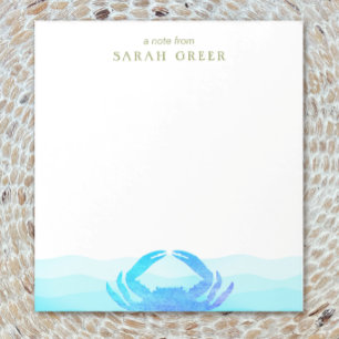 Bloc-note Crabe bleu