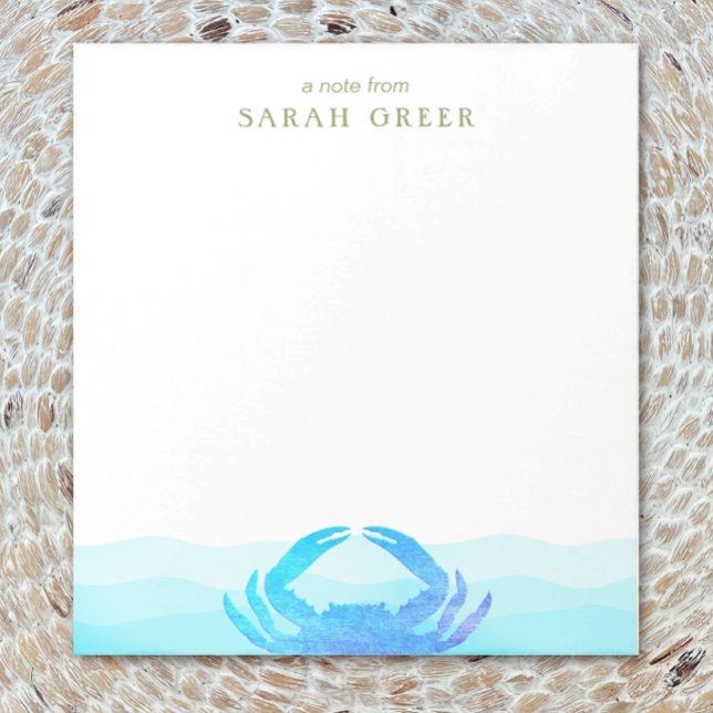 Bloc-note Crabe bleu (Créateur téléchargé)