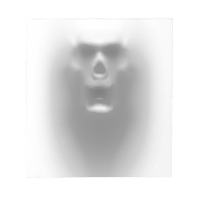 Bloc-note crâne effrayant (Devant)