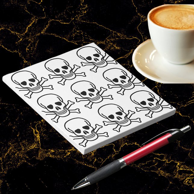 Bloc-note Crâne et os croisés (Skull and Crossbones Notepad)