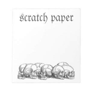 Bloc-note Crânes vintages