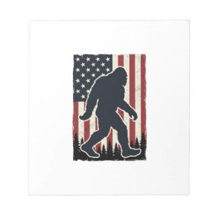 Bloc-note Créature Sauvage Patriotique Drapeau Vintage Vecte