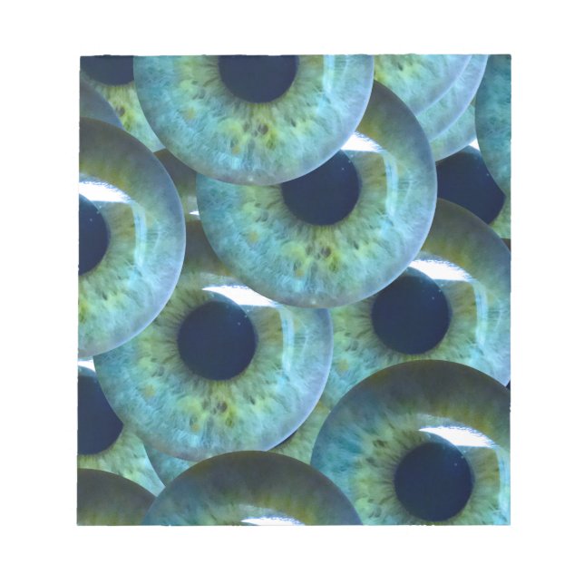 Bloc-note creepy eyeballs (Devant)