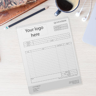 Bloc-note Créer un devis d'entreprise, une facture ou un reç