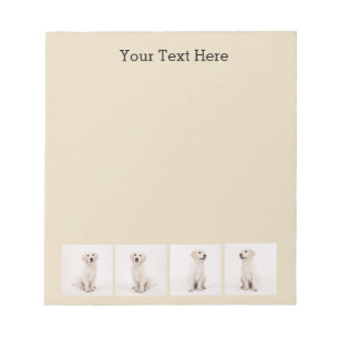 Bloc-note Créez les photos de chat de chien de photo de