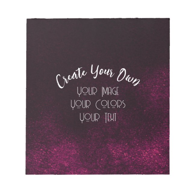 Bloc-note Créez vos propres éléments personnalisés (Devant)