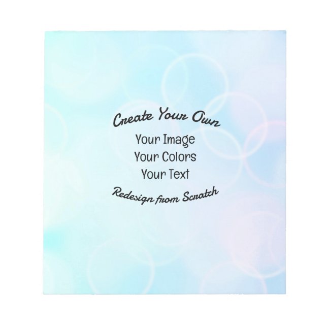 Bloc-note Créez votre propre conception/logo personnalisé (Devant)