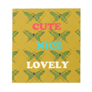 Bloc-note Créez Votre Propre Cute Nice Beau Papillon Vintage