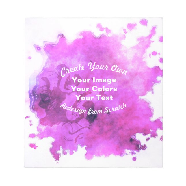 Bloc-note Créez Votre Propre Design Personnalisé (Devant)