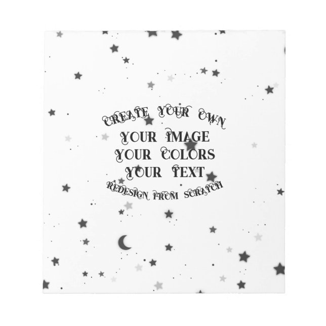 Bloc-note Créez votre propre personnalisation personnalisée (Devant)