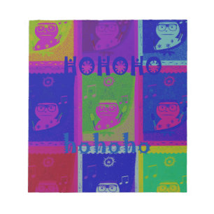 Bloc-note Créez Votre Propre Santa HoHoho Pop Art Spécial