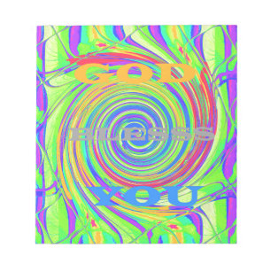 Bloc-note Créez votre propre texte inspirant Dieu vous bénis